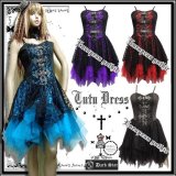 (ダークスター) Dark Star ゴシック＆ロリータ 服 ワンピース チュチュドレス 豪華レースとシフォンの饗宴 ファション wow057