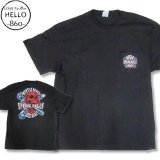 (ホットレザーズ) HOT LEATHERS イベントT メンズ ファッション 胸ポケット付き 半袖 Tシャツ スカルボーン柄 大きいサイズ /rfa052