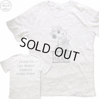クリックポスト送料無料/ 生産終了 再無 スヌーピー 半袖 Tシャツ メンズ 先染め ネップ ゼブラ FIERCE PIRATE 恐ろしい海賊 柄 アメカジ /bia235