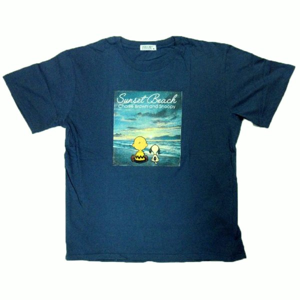 画像4: スヌーピー 3L 4L 大きいサイズ メンズ Tシャツ 半袖 ピクチャー 風景画 チャーリーブラウン 柄 薄手 / bia405