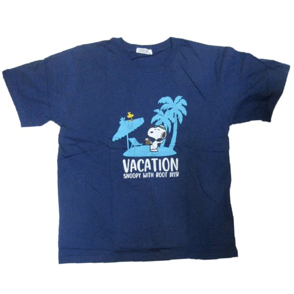画像2: スヌーピー 3L 4L 大きいサイズ メンズ Tシャツ 半袖 薄手 ひび割れ プリント 南国満喫中 柄 / bia414