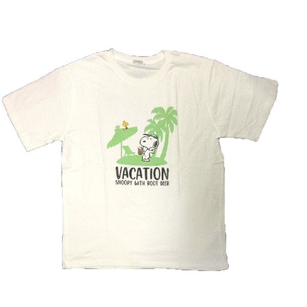 画像6: スヌーピー 3L 4L 大きいサイズ メンズ Tシャツ 半袖 薄手 ひび割れ プリント 南国満喫中 柄 / bia414