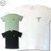 画像1: スヌーピー 半袖 Tシャツ メンズ 鹿の子織り 海はどこだ 刺繍 キャラ 柄 薄手 アメカジ /bia419 (1)