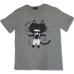 画像1: クリックポスト送料無料/ 在庫処分セール CATTY ネコ Tシャツ 半袖 メンズ 猫 シング 柄 薄手 / bia069 (1)