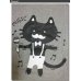 画像2: クリックポスト送料無料/ 在庫処分セール CATTY ネコ Tシャツ 半袖 メンズ 猫 シング 柄 薄手 / bia069 (2)