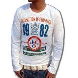 クリックポスト送料無料/ アウトレット メンズ お兄系アメカジ 長袖Tシャツ 1982ナンバリング マリン柄 ロングTee/ bia076