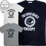 クリックポスト送料無料/ スヌーピー 半袖 Tシャツ メンズ スタンプ 柄 フロッキー アメカジ /bia117