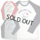 クリックポスト送料無料/ サンリオ ハロー キティ メンズ 長袖 Tシャツ ローラースケート 柄 ロンT ラグラン アメカジ 薄手 / bia146