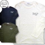 クリックポスト送料無料/ スヌーピー メンズ 長袖 刺繍 ワッペン ワンポイント ロンT お昼寝 柄 アメカジ 薄手 / bia176