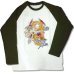 画像2: クリックポスト送料無料/ メンズ 長袖 和風 和柄 龍柄 刺繍 ラグラン袖 ロンT ロング Tシャツ 是空 / bia182 (2)