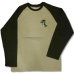 画像2: クリックポスト送料無料/ メンズ 長袖 和風 和柄 虎 柄 刺繍 ラグラン袖 ロンT ロング Tシャツ 是空 / bia184 (2)