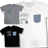 クリックポスト送料無料/ 生産終了 再無 スヌーピー 3L 4L 5L 大きいサイズ 半袖 Tシャツ メンズ ドット柄 胸ポケット付き アメカジ 再入荷 /bia651
