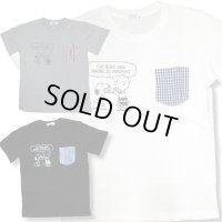 クリックポスト送料無料/ 生産終了 再無 スヌーピー 3L 4L 5L 大きいサイズ 半袖 Tシャツ メンズ ドット柄 胸ポケット付き アメカジ 再入荷 /bia651
