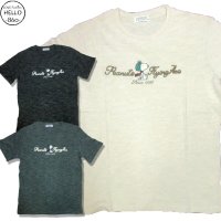 クリックポスト送料無料/ スヌーピー 半袖 Tシャツ メンズ もこもこ サガラ刺繍 ネップ 杢天竺チェーン キャラ 柄 薄手 アメカジ /bia306