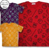 クリックポスト送料無料/ エヴァンゲリオン サンリオ コラボ T 総柄 半袖 Tシャツ アメカジ 薄手 メンズ / bia366