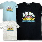 クリックポスト送料無料/ スーパーシロ サンリオ コラボ T ミニキャラ 柄 半袖 Tシャツ アメカジ 薄手 メンズ / bia377
