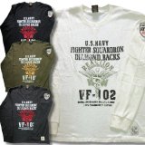 クリックポスト送料無料/ 大きいサイズ メンズ 長袖 Tシャツ ワッフル 刺繍 ミリタリー 柄 3L 4L アメカジ カジュアル /bia384