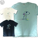スヌーピー 半袖 Tシャツ メンズ 天竺 にんまりどや顔 サングラス 柄キャラ 薄手 アメカジ /bia429