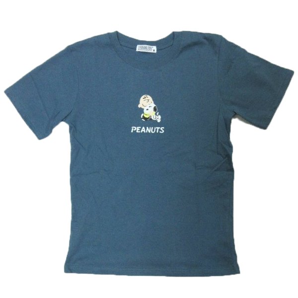 画像2: スヌーピー 半袖 Tシャツ メンズ 天竺 発泡プリント ラブラブ友愛 チャーリーブラウン 柄 キャラ 薄手 アメカジ /bia443