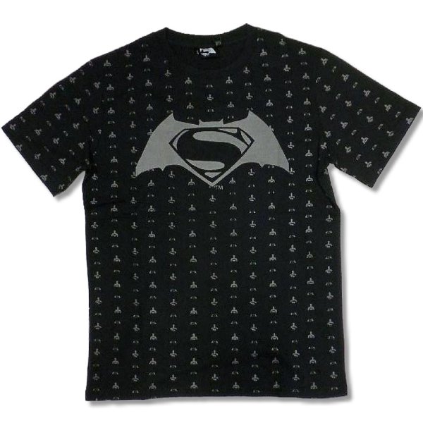 画像2: クリックポスト送料無料/ バットマン VS スーパーマン アメカジ Tシャツ メンズ 半袖 総柄 bia525