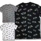 クリックポスト送料無料/ バットマン VS スーパーマン アメカジ Tシャツ メンズ 半袖 総柄 bia526