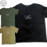 レディース 薄手 半袖 Tシャツ 天竺 アメカジ 英字プリント 柄 真夏向き インナー/ mia100