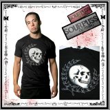 (サワーパス) SOURPUSS パンク ファッション Tシャツ メンズ 半袖 服 骸骨ヘッド柄 / rfa100