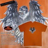(ホットレザーズ) HOT LEATHERS パーツ泥棒イーグル メンズ 服 半袖 Tシャツ プリント 大きいサイズ rfa044 黄褐色