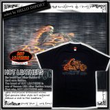 (ホットレザーズ) HOT LEATHERS 即納 再無 メンズ 半袖 Tシャツ バイカーファッション 大きいサイズ 炎のバイク髑髏/黒/rfa089