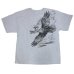 画像2: ホットレザーズ メンズ 服 半袖 Tシャツ 飛翔 鷹 柄 バイカーファッション 大きいサイズ 黒 クリックポスト送料無料 即納 /rfa094 (2)