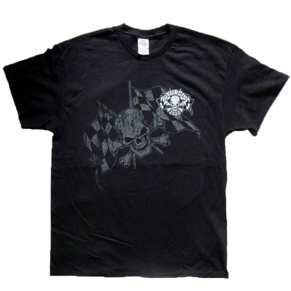 画像2: ホットレザーズ イベントT スタージス メンズ 半袖 Tシャツ スカル フラッグ 柄 服 大きいサイズ 黒 白 クリックポスト送料無料 即納 /rfa126