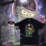 クリックポスト送料無料/ メンズ ファッション 半袖 Tシャツ 緑色のモンスター 大きいサイズ / rfa242