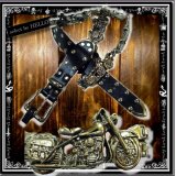 (ホットレザーズ) HOT LEATHERS ベルト メンズ かっこいい メタル細工 バイク型 rfh028