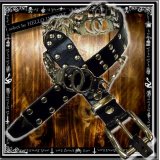 (ホットレザーズ) HOT LEATHERS ベルト メンズ かっこいい メタル細工 パンクベルト 手錠 ハンドカフ型 rfh030