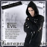(ネセサリーイヴィル) NECESSARY EVIL モード系 ゴシック 服 スナップ ボンテージ袖 斜めジップ パーカー rfa012