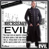 (ネセサリーイヴィル) NECESSARY EVIL 服 ボタンダウンカラー ナポレオン 超 ロング コート 黒 rfa045