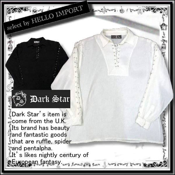 画像1: (ダークスター) DARK STAR ゴシック しじら織り 楊柳綿  ドレスシャツ メンズ 大きいサイズ 薄手 服 rfa108
