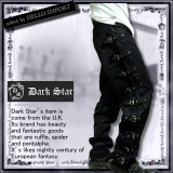 (ダークスター) DARK STAR ボンテージ パンツ ゴシック メンズ ボトムス ブラック rfb010