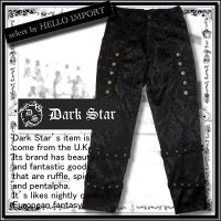 (ダークスター) DARK STAR ボトムス メンズ 黒 パンツ アラベスク ツタ柄 ゴス 送料無料 /rfb046