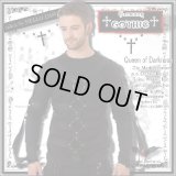 (クイーンオブダークネス) QUEEN OF DARKNESS 拘束具風 リング ボンテージ 長袖 Tシャツ カットソー メンズ ゴシック rfa134