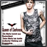 (クイーンオブダークネス) QUEEN OF DARKNESS ゴシック ファッション タンクトップ メンズ 服 ドクロ 総柄 薄手 灰 rfa137