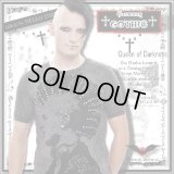 (クイーンオブダークネス) QUEEN OF DARKNESS ピアス付 きらきら モヒカンガイ 半袖 Tシャツ メンズ ゴシック rfa150