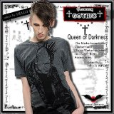 (クイーンオブダークネス) QUEEN OF DARKNESS ピアス付 ルックダウン モヒカン 半袖 Tシャツ メンズ ゴシック rfa151
