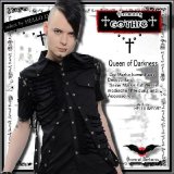 (クイーンオブダークネス) QUEEN OF DARKNESS 編み上げ セパレート袖 フェイクレイヤード 半袖 シャツ メンズ ゴシック rfa160