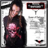 (クイーンオブダークネス) QUEEN OF DARKNESS ゴシック 服 メンズ ロンT 長袖 丸鋲 ボンテージ 666のスカル柄 黒 rfa164