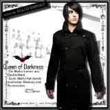(クイーンオブダークネス) QUEEN OF DARKNESS スプリングコート トレンチコート 腿丈 ハーフコート メンズ ゴシック 黒 rfa200