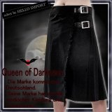 (クイーンオブダークネス) QUEEN OF DARKNESS レギュラー 丈 スカート ゴスパン V系 メンズ ゴシック 黒 rfb044