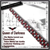 (クイーンオブダークネス) QUEEN OF DARKNESS スカル柄 タイ 男女兼用 ネクタイ ゴシック 黒 赤 白 rfo182