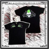 クリックポスト送料無料/ (トゥーファスト) TOO FAST パンク ロック ホラー モヒカンスカル柄 半袖 Tシャツ 黒 rfa058