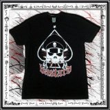 (トゥーファスト) TOO FAST パンク ロック ホラー 戦いのスカル船長柄 半袖 Tシャツ 黒 rfa061
